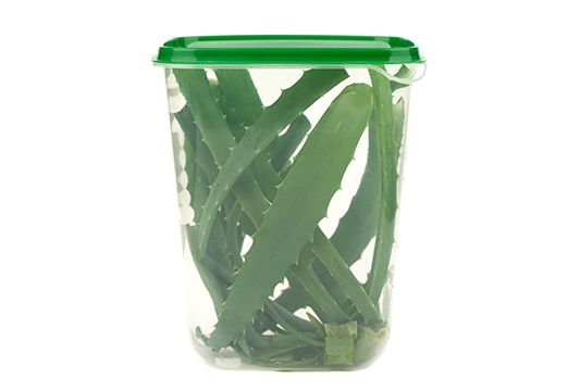 Aloe Stored in a air tight container