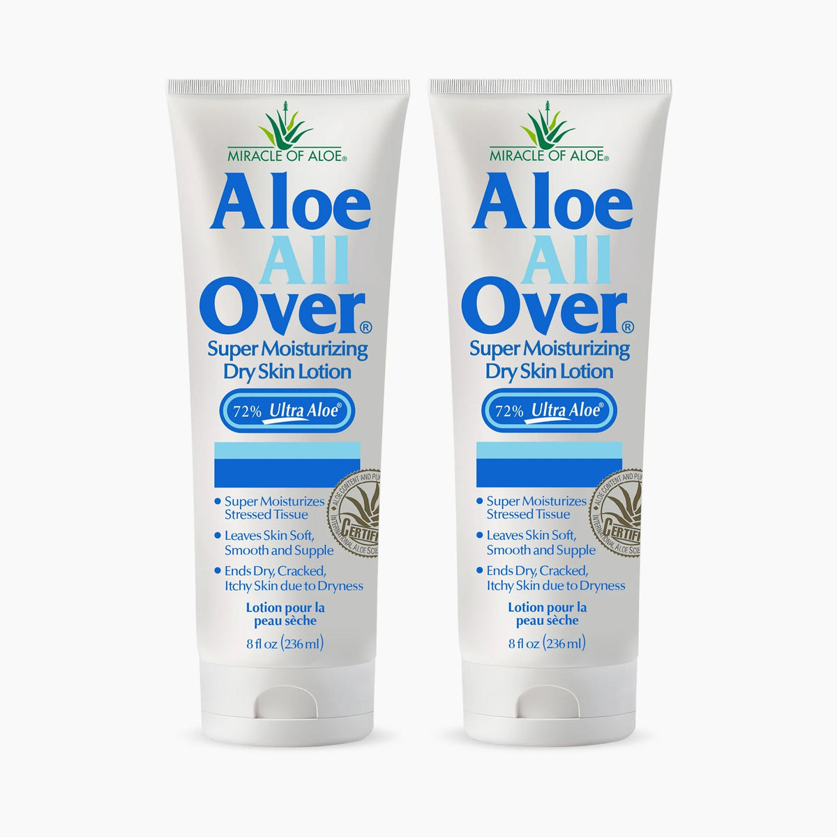 Aloe All Over lotion two 8 oz tubes