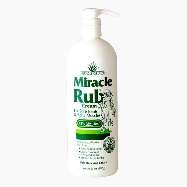 Miracle Muscle Rub Pain Relief Cream - 32 oz. with pump - Miracle of Aloe