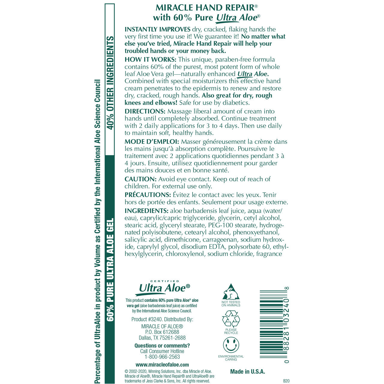 Miracle Hand Repair Cream 32 oz. Pump