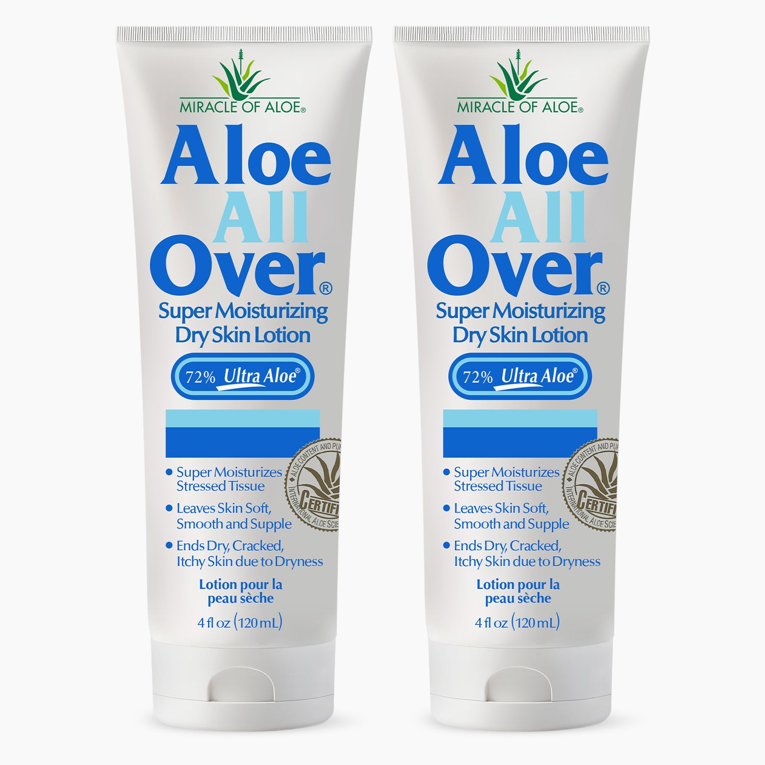Aloe All Over® Super Moisturizing Dry Skin Lotion 2-Pack 4 oz. Tubes