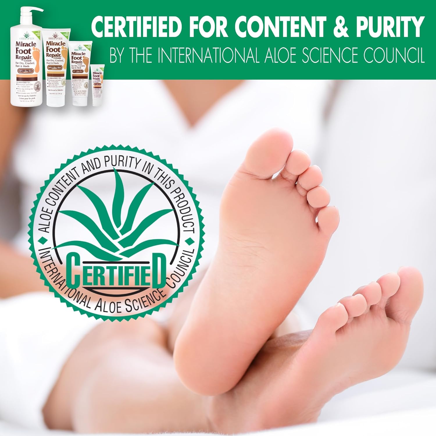 Miracle Foot Repair Cream 3-Pack Travel Size Miracle of Aloe
