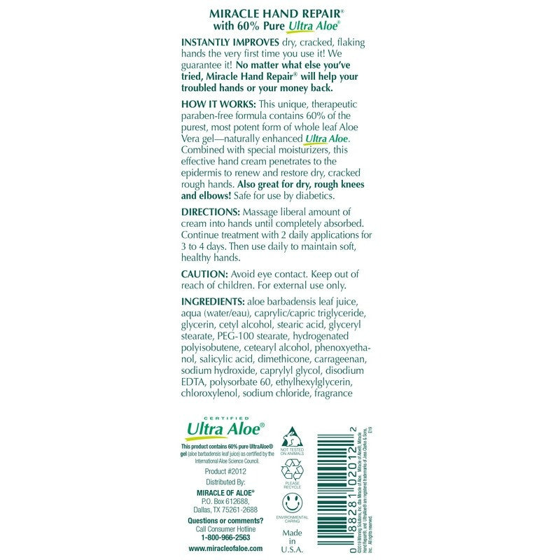 Miracle hand repair cream 8oz