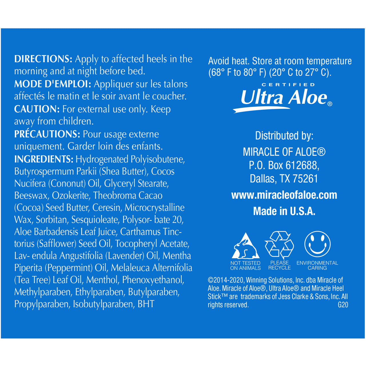 Miracle Heel Stick 2.5oz.