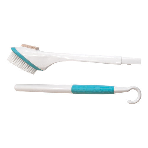 Foot brush and hook